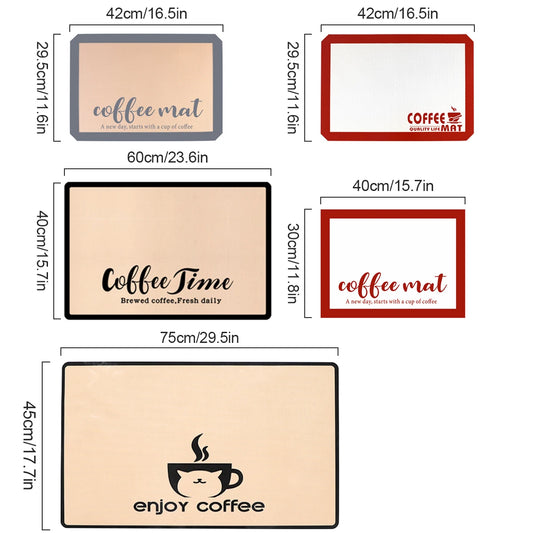 Leeseph Coffee Mat – Waterproof Silicone Dish Drying Mat