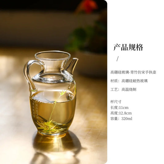 320ml Transparent Heat-resistant Glass Flower Teapot 3