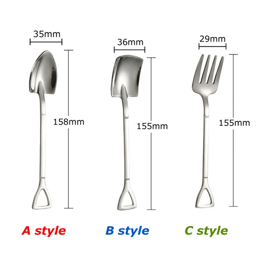 4pcs Combo Set Creative Dessert Spoons
