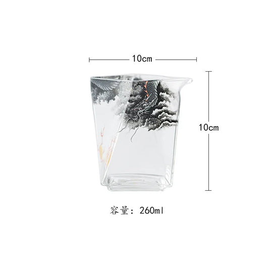 260ml High Borosilicate Glass Dragon Tea Pitcher 2
