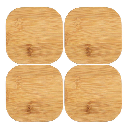 4pcs Glass Sealed Jar with Bamboo Lid