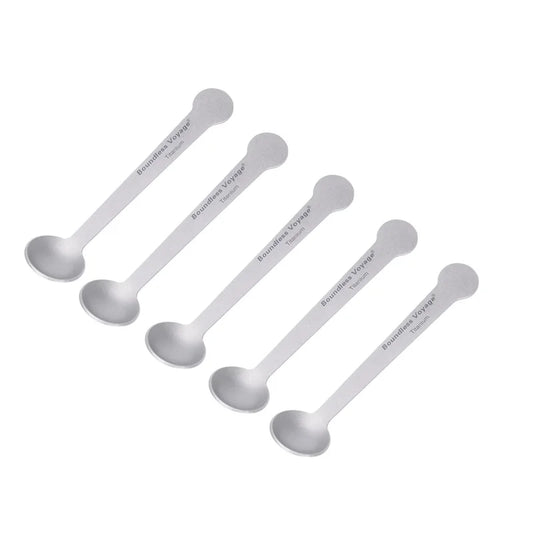 Boundless Voyage 5pcs Titanium Mini Coffee Spoon Set