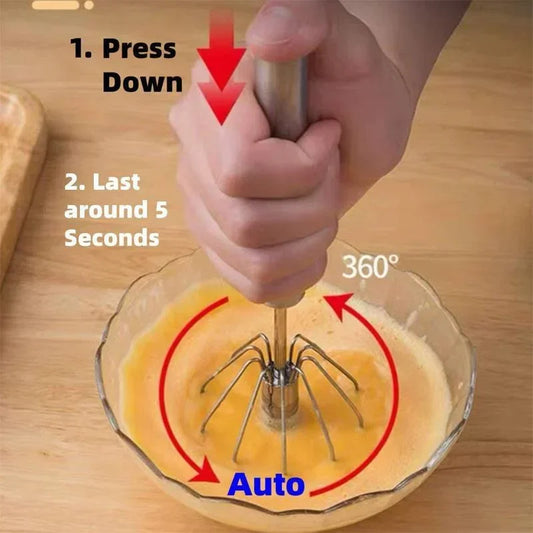 Stainless Steel Semi-Automatic Whisk Blender