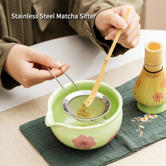 BespritGift Sakura Matcha Set – 5pc Japanese Tea Set