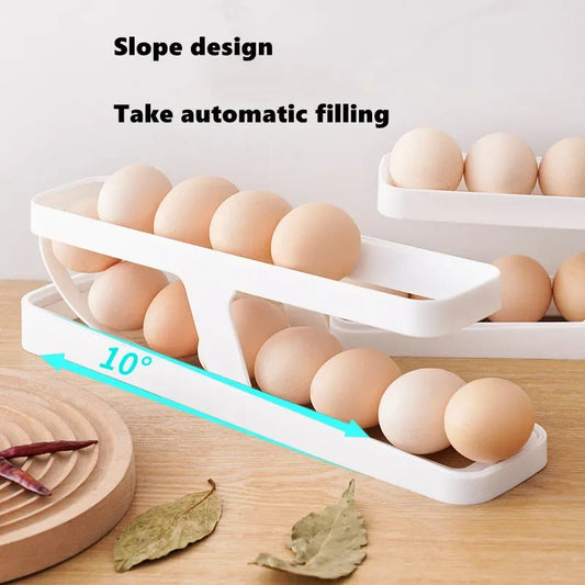 Automatic Scrolling Egg Rack Holder