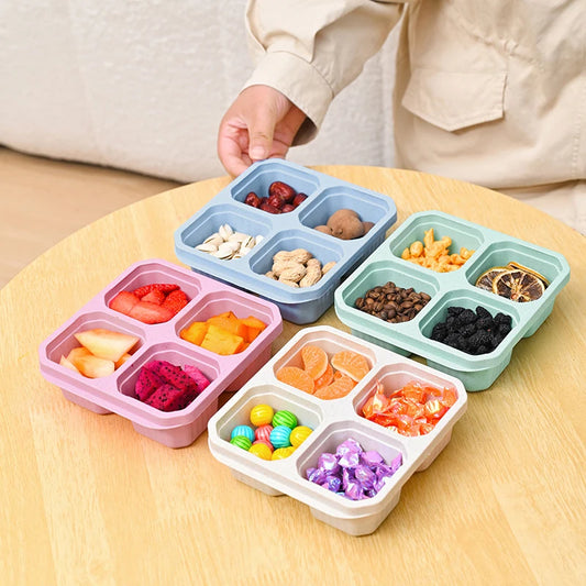 4-Grid Snack Box – Reusable Food Storage Container