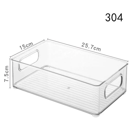 4pcs Transparent Refrigerator Storage Box