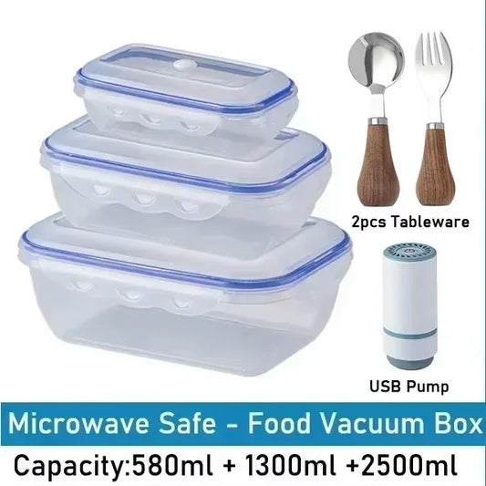 Vacuum Food Storage Box – Transparent Sealing Container