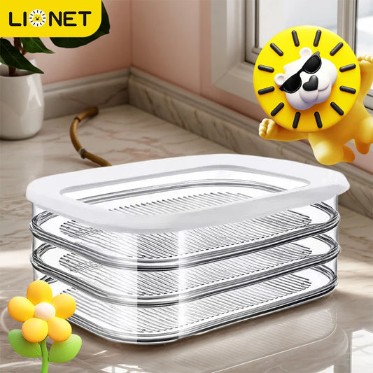 3-Tier Stackable Deli & Cheese Organizer