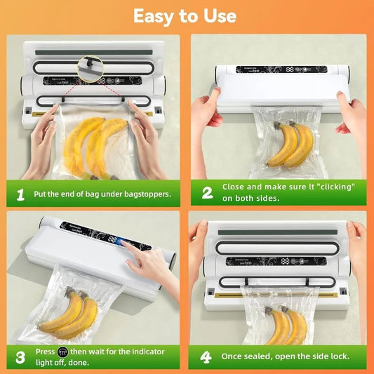 Food Storage Vacuum Sealer Machine – 75KPA Strong Suction