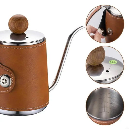 304 Stainless Steel Gooseneck Coffee Kettle