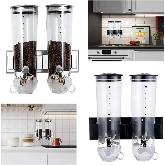 Wall Mount Double Food Dispenser