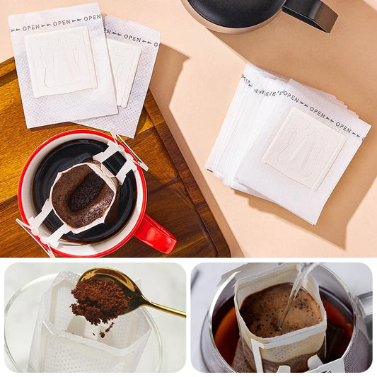 50/100 pcs Disposable Coffee Filter Bags
