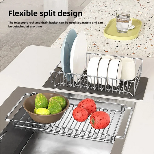 Stainless Steel Expandable Kitchen Drainer Basket