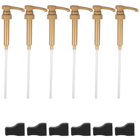 6Pcs Coffee Syrup Pump Dispenser Set