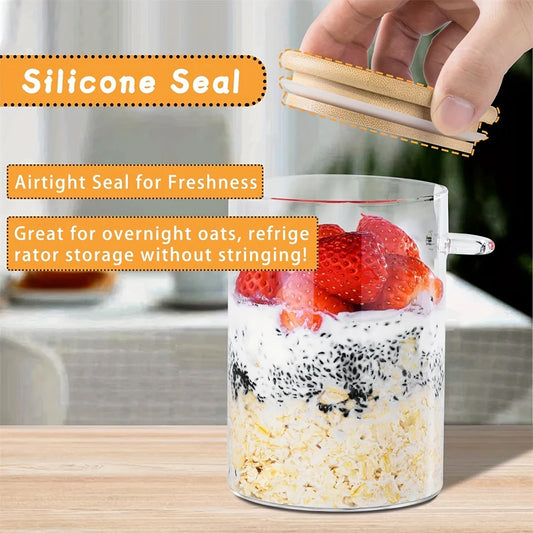 Airtight Glass Jars with Bamboo Lids