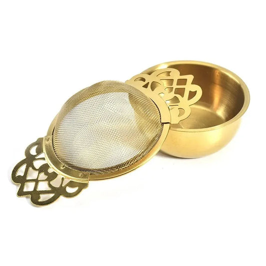 1PC Double Ear Stainless Steel Tea Strainer