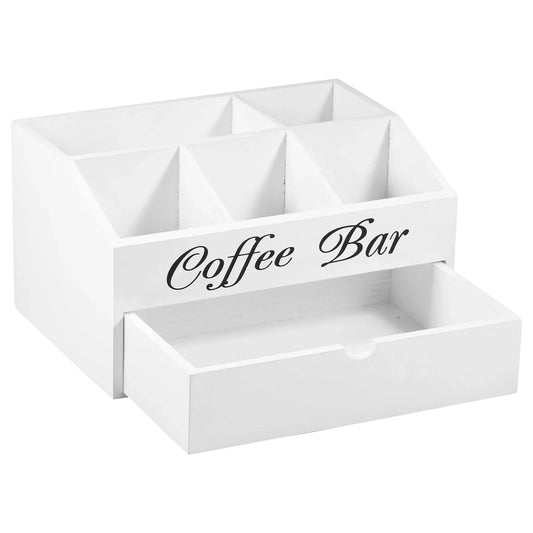 Coffee Bar Organizer with Drawer 2