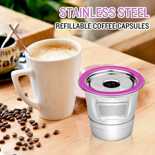 Stainless Steel Reusable Coffee Capsules Set for Keurig