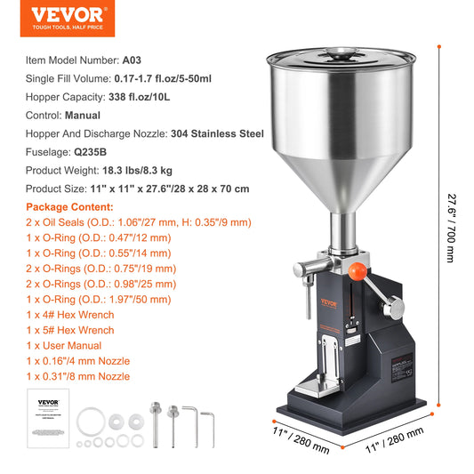 SucceBuy A03 Manual Liquid Filling Machine