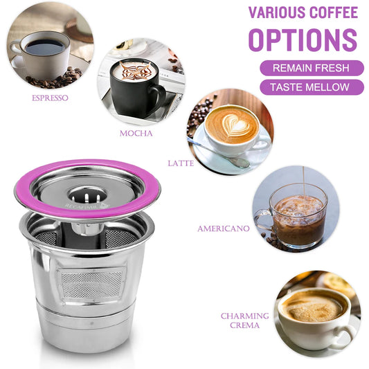 Stainless Steel Reusable Coffee Capsules Set for Keurig