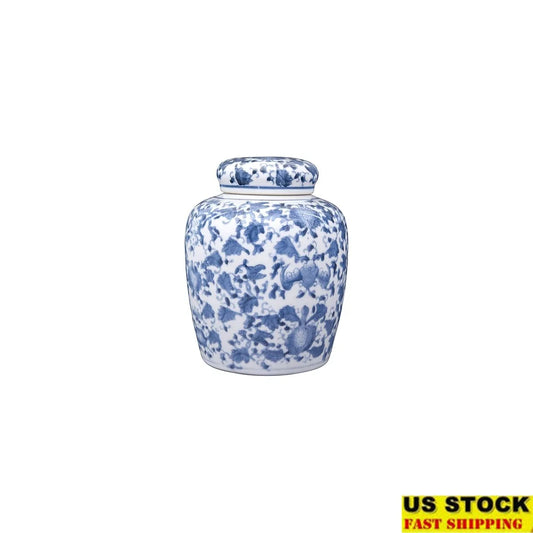 Ceramic Blue & White Ginger Jar