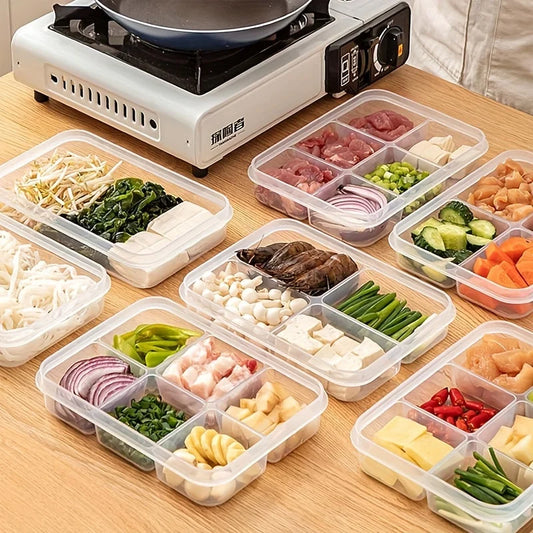 4-Compartment Reusable Food Storage Box