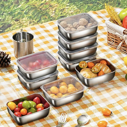 Stainless Steel Food Storage Containers (3pcs)