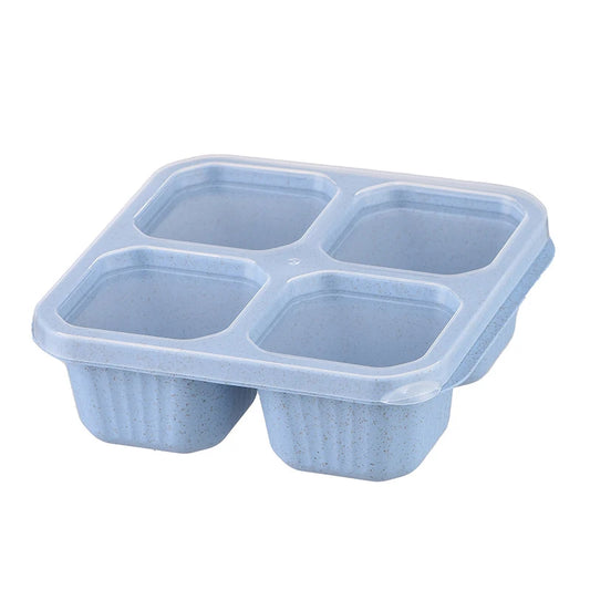 4-Grid Snack Box – Reusable Food Storage Container