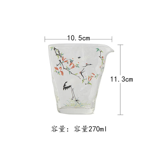 270ml Hammered Texture Glass Tea Pitcher