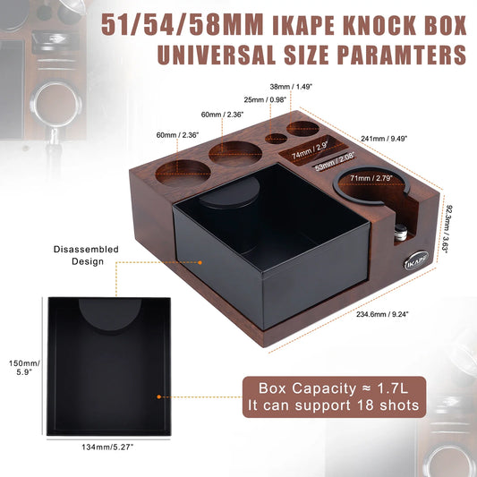 IKAPE V5 Espresso Knock Box