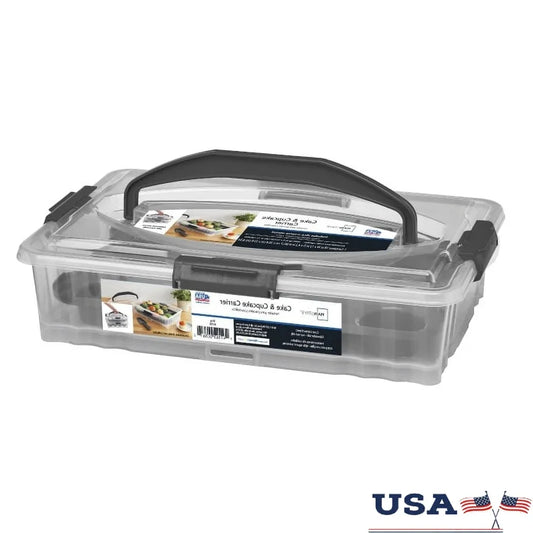 Rectangular Dessert Carrier with Handle