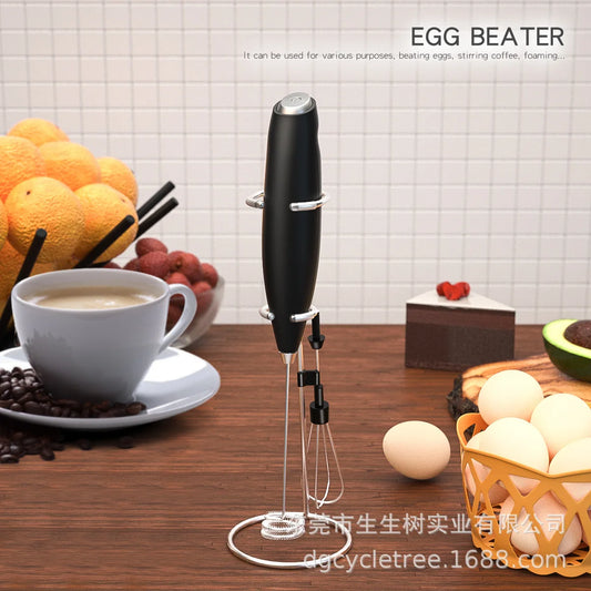 Powerful Electric Milk Frother – Handheld Mini Whisk